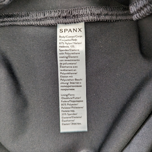 Spanx Faux Leather Black Leggings Size M - Picture 7 of 16